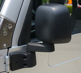 Jeep Mirror Replacement Set For Jeep 1987-1995 Wrangler YJ Slotted Arm Design Black ABS Composite Bestop - 51261-01 - Bestop