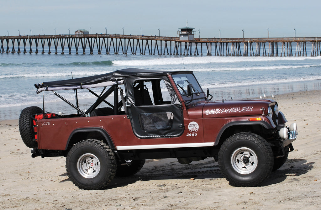 Tigertop Jeep Soft Top For Jeep 1967-1971 Jeepster Black Crush Bestop