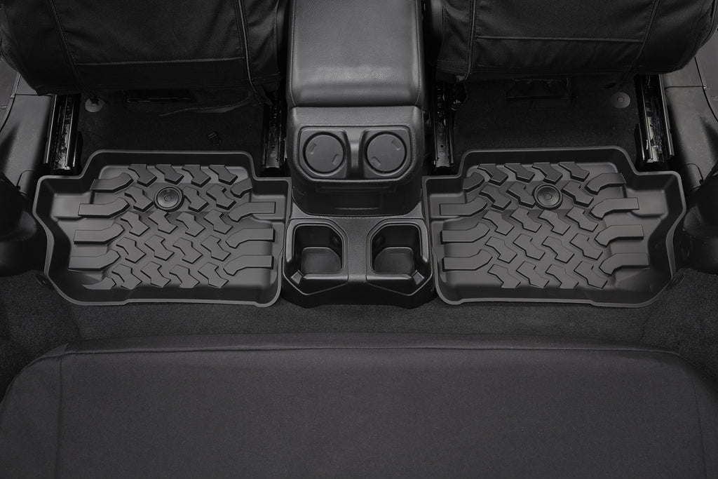 Floor Mats Jeep '18-26 Wrangler JL 2-Door Rear Black Bestop