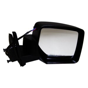 Black ; Right Power, Manual Folding Mirror for Jeep 2007-2010 MK Patriot Crown Automotive