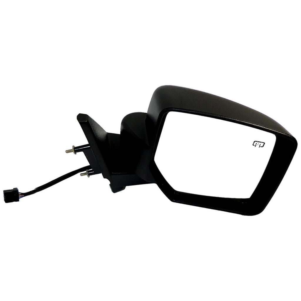 Black ; Right Power, Heated, Manual Folding Mirror for 11-15 Jeep MK Patriot Crown Automotive