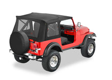 Load image into Gallery viewer, Jeep CJ7 Soft Top Supertop Classic Squareback Soft Tops For Jeep 1976-1986 CJ7 Clear Black Denim Bestop