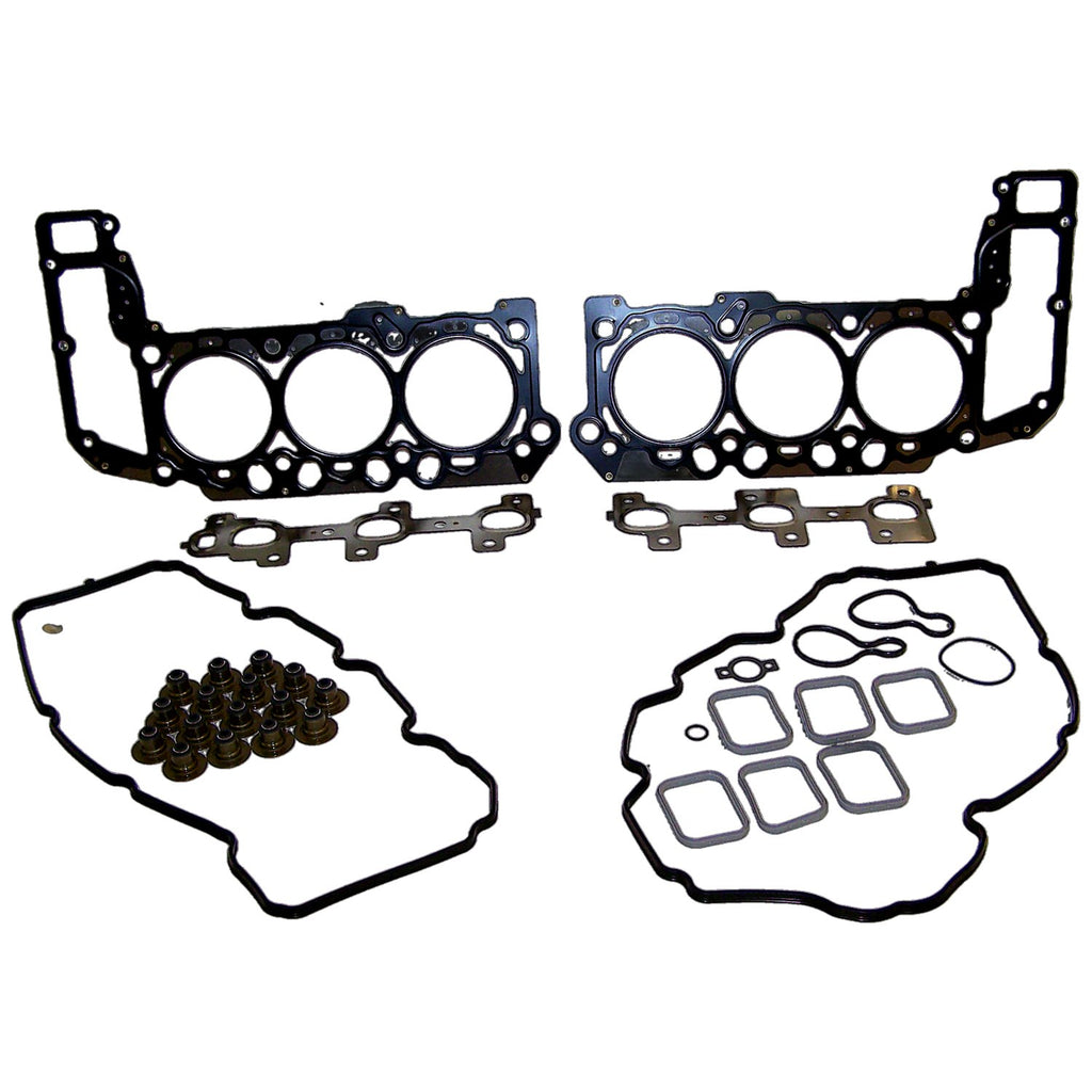 Upper Engine Gasket Set for Select 05-06 Jeep KJ, WK, XK w/ 3.7L Engine Crown Automotive