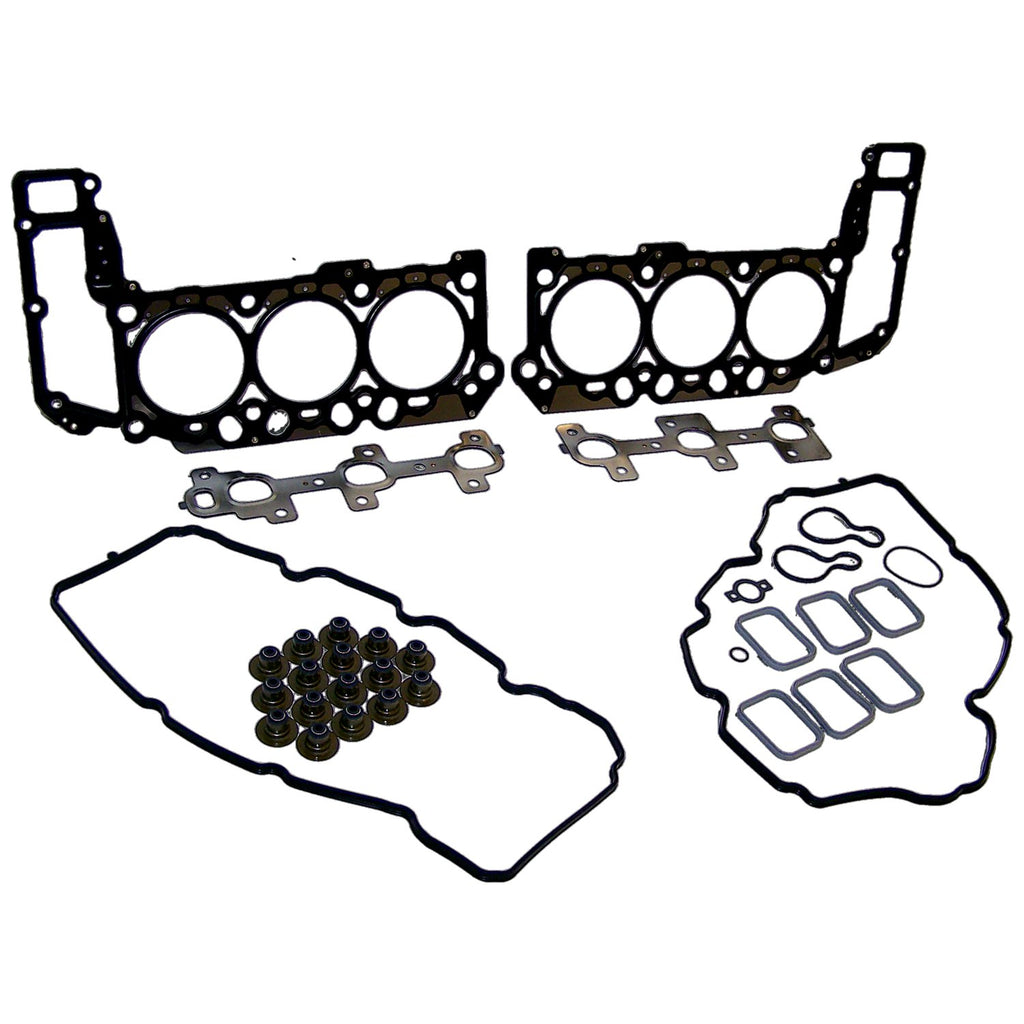 Upper Engine Gasket Set for Select 05-06 Jeep KJ, WK, XK w/ 3.7L Engine Crown Automotive