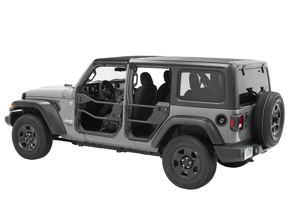 Jeep Tube Doors HighRock 4x4 Element Doors For Jeep 2020-2024 Gladiator Front Matte Black Bestop