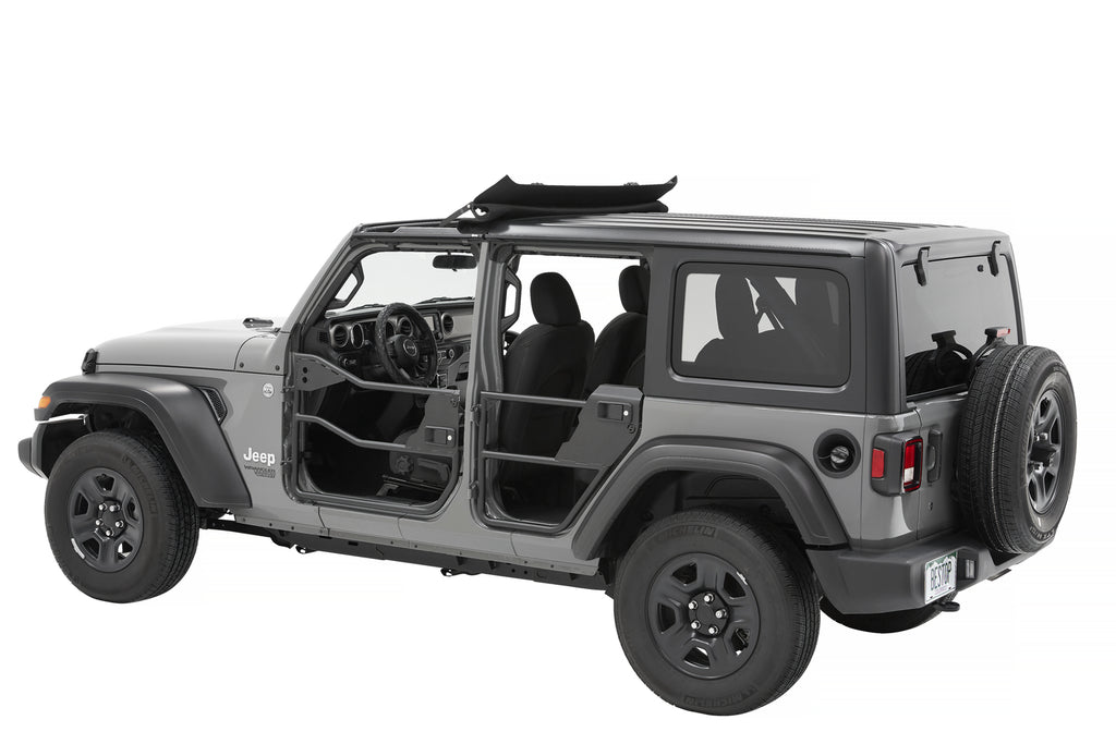 Jeep Tube Doors HighRock 4x4 Element Doors For Jeep 2020-2024 Gladiator Rear Matte Black Bestop