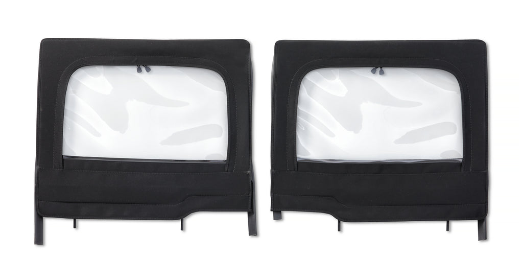 Jeep Half Doors HighRock 4x4 Element Upper Fabric Half Doors For Jeep 2020-2024 Gladiator Rear Black Premium Twill Pair Bestop