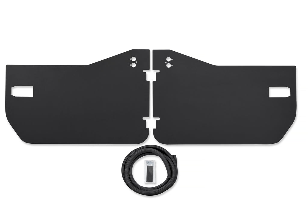 HighRock 4x4 Element Door Enclosure Panels For Jeep 2020-2024 Gladiator Front Black Bestop