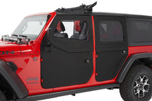 Load image into Gallery viewer, Jeep Doors Full 2-Piece Fabric Doors For Jeep 2020-2024 Gladiator Clear Vinyl Front Black Diamond Fabric Pair Bestop