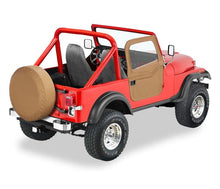 Load image into Gallery viewer, Jeep Doors Full 2-Piece Fabric Doors For Jeep 1976-1986 CJ7 Clear Vinyl Spice Fabric Pair Bestop