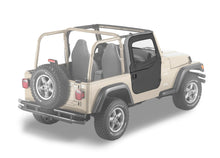 Load image into Gallery viewer, Jeep Doors Full 2-Piece Fabric Doors For Jeep 1997-2006 Wrangler TJ Clear Vinyl Black Diamond Fabric Pair Bestop