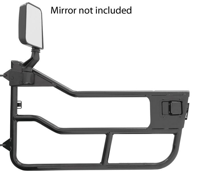 Jeep Tube Doors HighRock 4x4 Element Doors For Jeep 1976-1986 CJ7 Front Matte Black Bestop