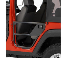 Load image into Gallery viewer, Jeep Tube Doors HighRock 4x4 Element Doors For Jeep 2007-2018 Wrangler JK Rear Matte Black Bestop