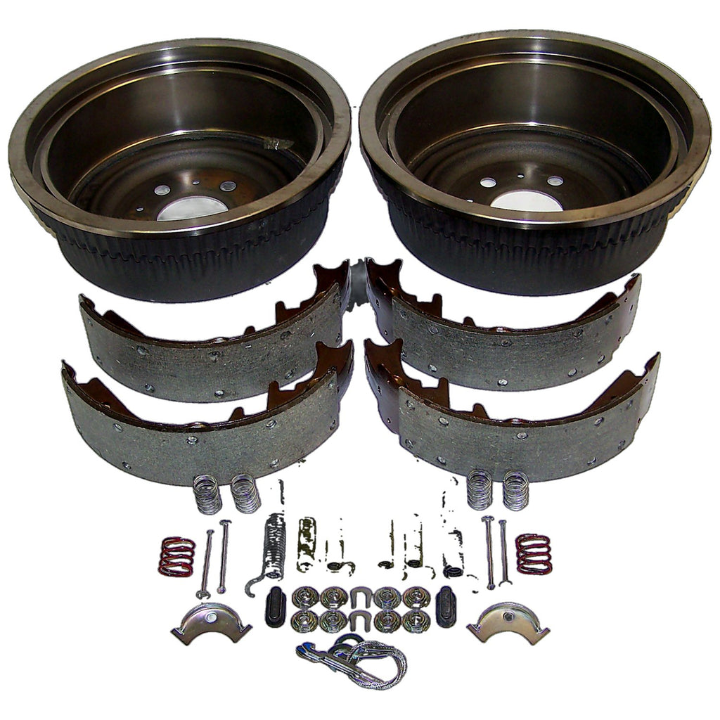 Rear Drum Service Brake Kit for Jeep XJ, MJ, YJ w/ 10 Inch x 2.5 Inch Drums Crown Automotive