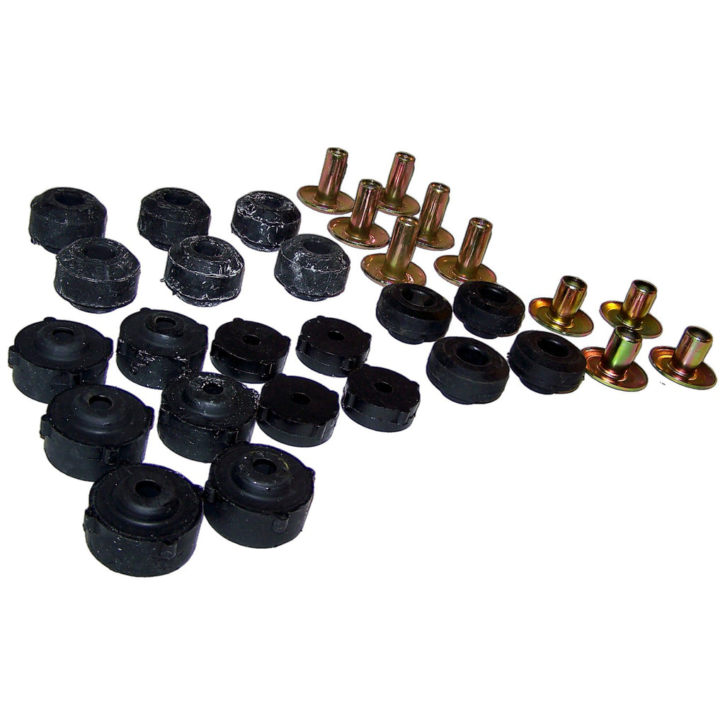 Body Mount Kit for 1987-1995 Jeep YJ Wrangler w/ Steel Body Crown Automotive