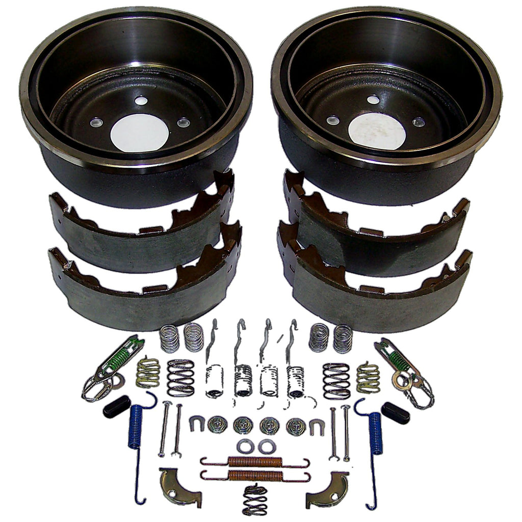 Rear Drum Brake Service Kit for 00-06 TJ Wrangler, XJ Cherokee w/ 9 Inchx2.5 Inch Drums Crown Automotive