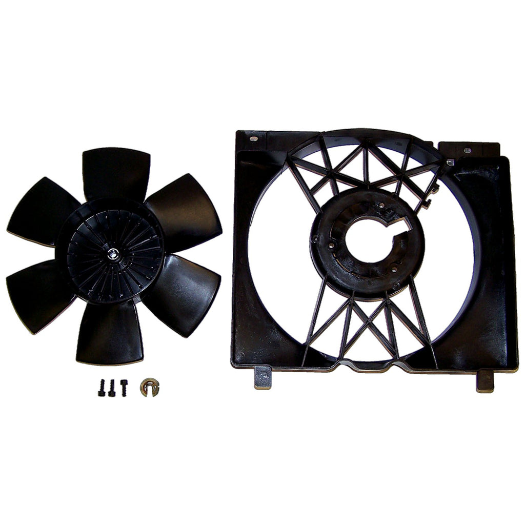 Cooling Fan Assembly for Jeep 1987-1996 XJ Cherokee, MJ Comanche w/ 4.0L Engine Crown Automotive