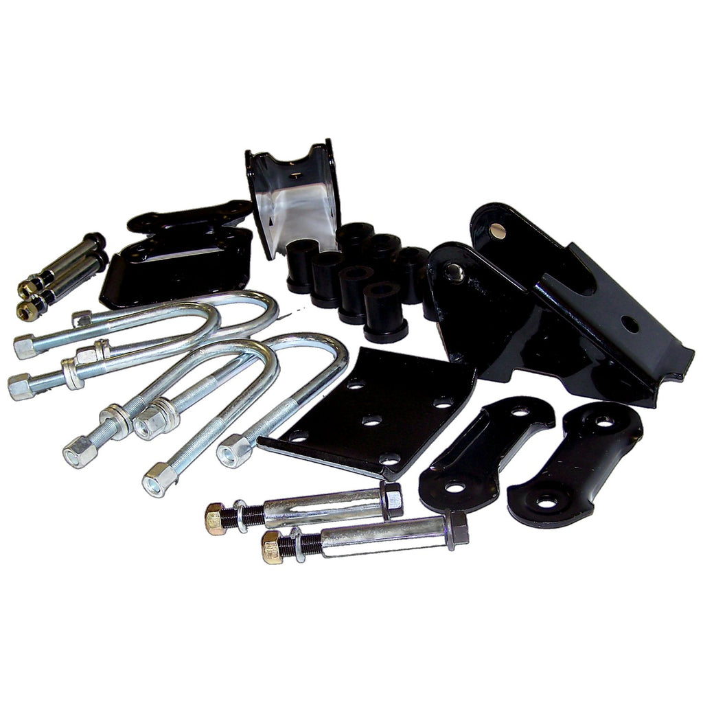 Rear Leaf Spring Mounting Kit for 87-95 Jeep YJ Wrangler w/ Dana 35 Rear Axle Crown Automotive