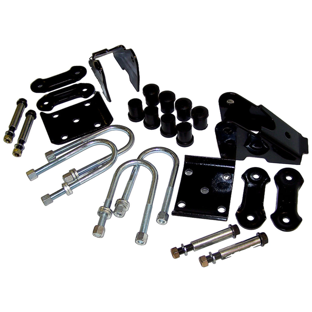 Rear Leaf Spring Mounting Kit for 87-95 Jeep YJ Wrangler w/ Dana 35 Rear Axle Crown Automotive