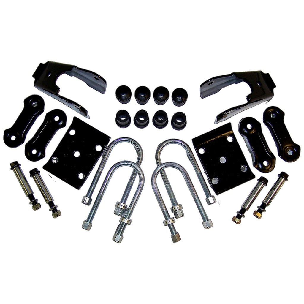 Rear Leaf Spring Mounting Kit for 87-95 Jeep YJ Wrangler w/ Dana 35 Rear Axle Crown Automotive