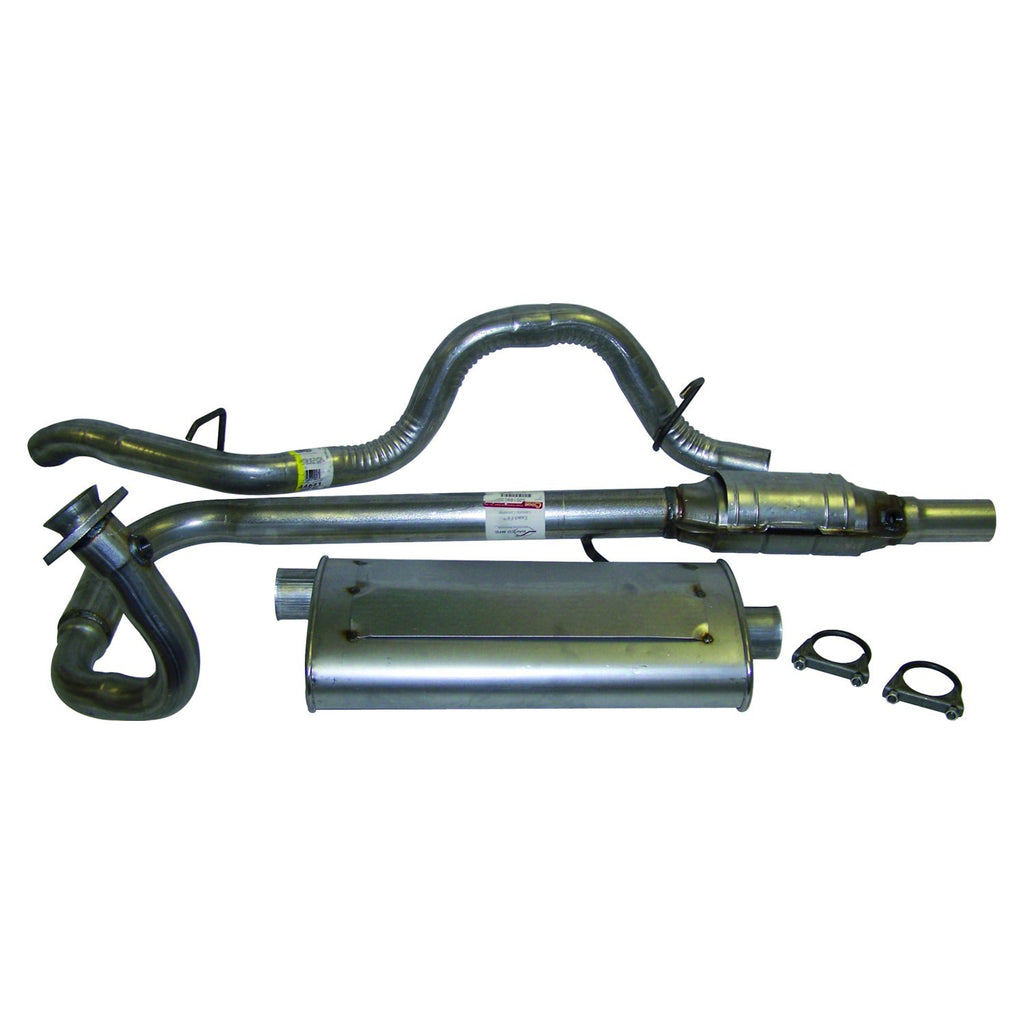 Exhaust Kit for Select 97-00 TJ Jeep Wrangler w/ 2.5L Engine Crown Automotive