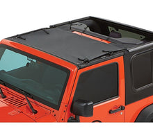 Load image into Gallery viewer, Jeep Wrangler Bikini Top Sun Standard Targa Style Bikini Top For Jeep 2007-2018 Wrangler JK Black Diamond Fabric Bestop