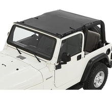 Load image into Gallery viewer, Jeep Wrangler Bikini Top Sun Extended Safari Style Bikini Top For Jeep 1997-2006 Wrangler TJ Black Diamond Bestop