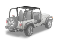 Load image into Gallery viewer, Jeep Bikini Top Strapless Standard Targa Style Bikini Top For Jeep 1997-2002 Wrangler TJ Black Denim Bestop
