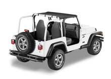 Load image into Gallery viewer, Jeep Bikini Top Header Targa Bikini Tops For Jeep 1997-2002 Wrangler TJ Black Denim Fabric Bestop