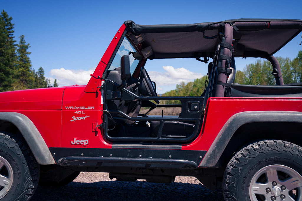 Jeep Bikini Top Header Safari Bikini Tops For Jeep 1997-2002 Wrangler TJ Spice Fabric Bestop