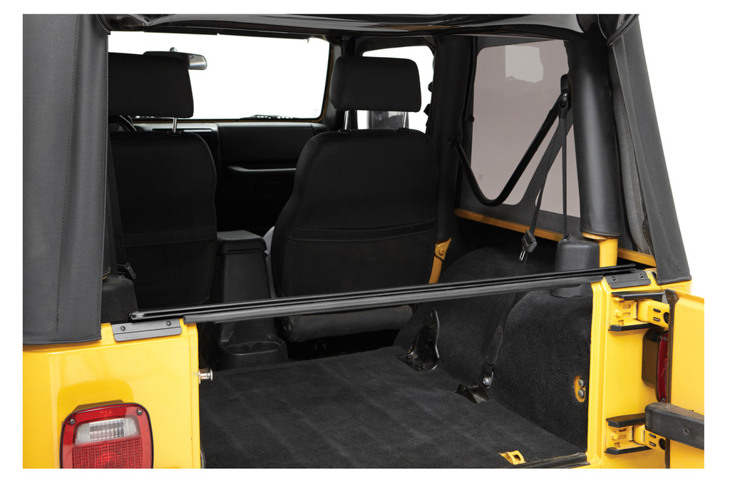Jeep Tailgate Bar For Jeep 1997-2006 Wrangler TJ Not Compatible with Trektop Classic Black Bestop