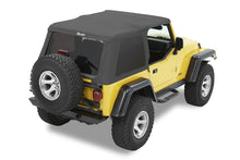 Load image into Gallery viewer, Replace-A-Top for Trektop Hardware For Jeep 1997-2006 Wrangler TJ Tinted Black Denim Fabric Bestop
