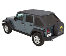 Load image into Gallery viewer, Replace-A-Top for Trektop Hardware For Jeep 2007-2018 Wrangler JK 4 Door Tinted Black Diamond Fabric Bestop