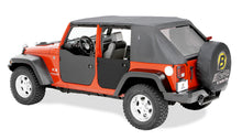 Load image into Gallery viewer, Lower Fabric Half Doors For Jeep 2007-2018 Wrangler JK 4 Door Black Diamond Bestop