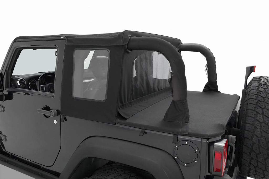 Jeep Wrangler Halftop Soft Tops For Jeep 2007-2018 Wrangler JK 2 Door Black Diamond Bestop