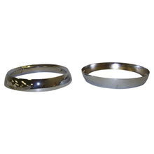 Load image into Gallery viewer, Chrome Headlamp Bezel Set for 72-86 Jeep CJ-5, CJ-6, CJ-7, CJ-8, Left and Right Crown Automotive