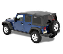 Load image into Gallery viewer, Jeep Soft Top Supertop Squareback Soft Top For Jeep 2007-2018 Wrangler JK 4 Door Black Diamond Bestop