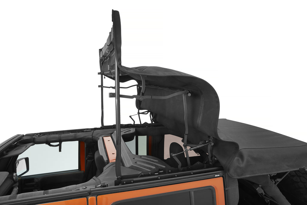 Supertop Ultra Squareback Soft Top For Jeep 2007-2018 Wrangler JK 4 Door Black Bestop