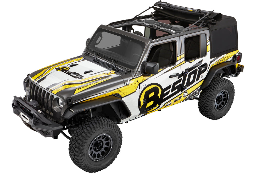 Supertop Ultra Jeep '18-26 Wrangler JL 4-Door Premium Black Twill Bestop