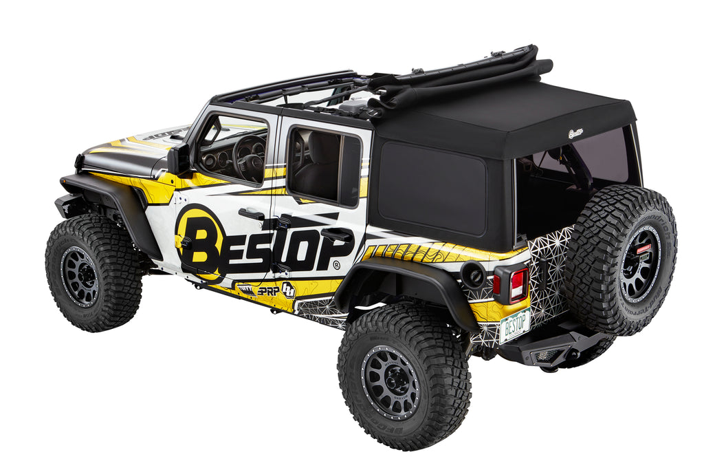 Supertop Ultra Jeep '18-26 Wrangler JL 4-Door Premium Black Twill Bestop