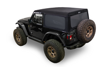 Load image into Gallery viewer, Supertop Glide Jeep 2018-26 Wrangler JL 2-Door Squareback, Premium Black Twill Bestop