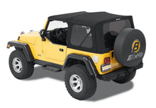 Load image into Gallery viewer, Jeep Soft Top Supertop Squareback Soft Top For Jeep 1997-2006 Wrangler TJ Black Premium Twill Bestop