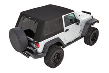 Load image into Gallery viewer, Trektop Pro Hybrid Slantback Soft Top For Jeep 2007-2018 Wrangler JK 2 Door Black Bestop