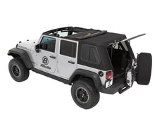 Load image into Gallery viewer, Trektop Pro Hybrid Slantback Soft Top For Jeep 2007-2018 Wrangler JK 4 Door Black Bestop