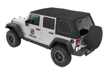 Load image into Gallery viewer, Trektop Pro Hybrid Slantback Soft Top For Jeep 2007-2018 Wrangler JK 4 Door Black Bestop