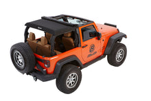 Load image into Gallery viewer, Jeep Wrangler Trektop Glide Slantback Soft Tops For Jeep 2007-2018 Wrangler JK 2 Door Black Diamond Bestop