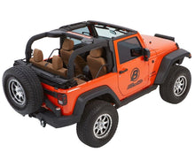 Load image into Gallery viewer, Jeep Wrangler Trektop Glide Slantback Soft Tops For Jeep 2007-2018 Wrangler JK 2 Door Black Diamond Bestop