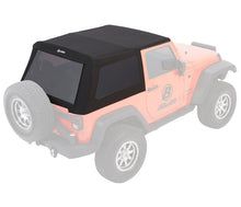 Load image into Gallery viewer, Jeep Wrangler Trektop Glide Slantback Soft Tops For Jeep 2007-2018 Wrangler JK 2 Door Black Diamond Bestop