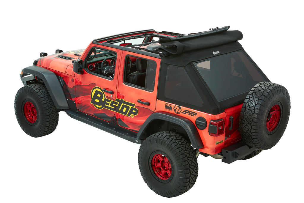 Trektop Ultra Jeep '18-26 Wrangler JL 4-Door Premium Black Twill Bestop