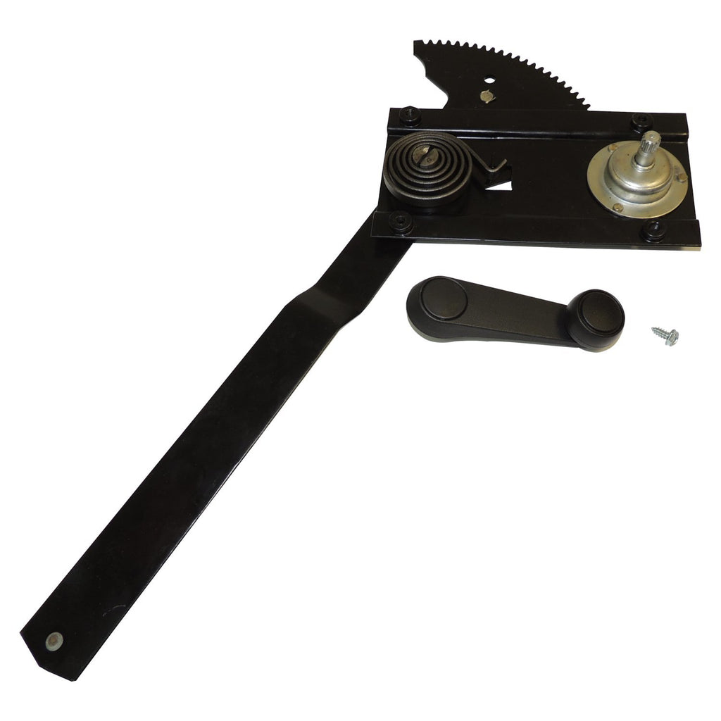 Left Window Regulator Kit for 76-86 CJ-7, CJ-8, YJ Wrangler w/ Full Steel Doors Crown Automotive